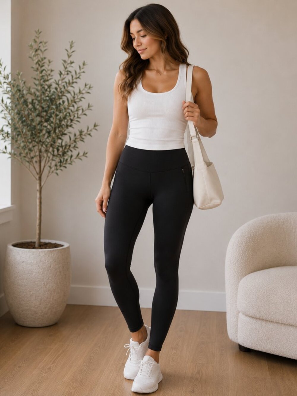 CALIA by Carrie Underwood Black High-Waisted Leggings XS Pocket Workout Yoga